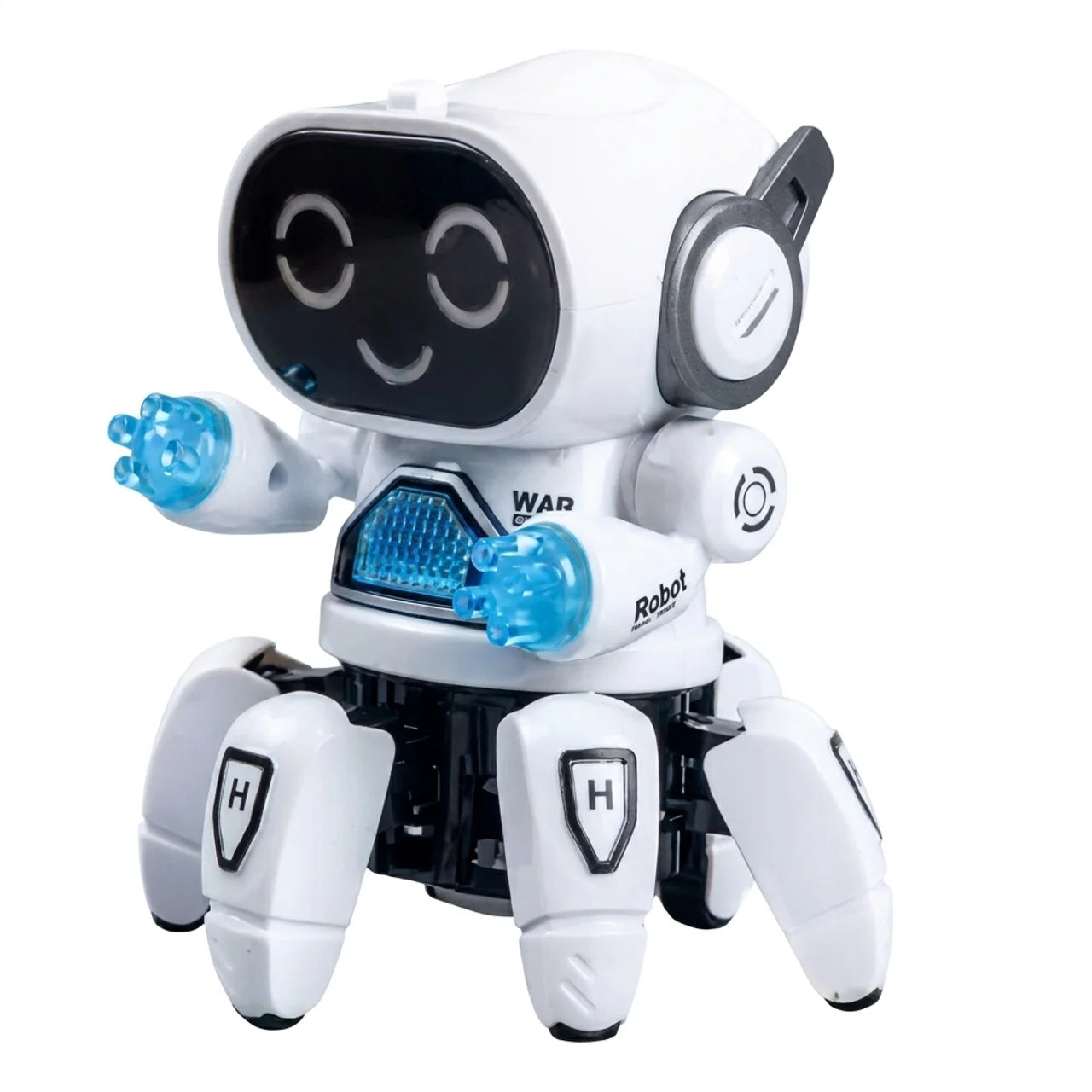 Robot Intelligent Danseur Rechargeable Jouet Éducatif Lumières Musique et Bras Articulés