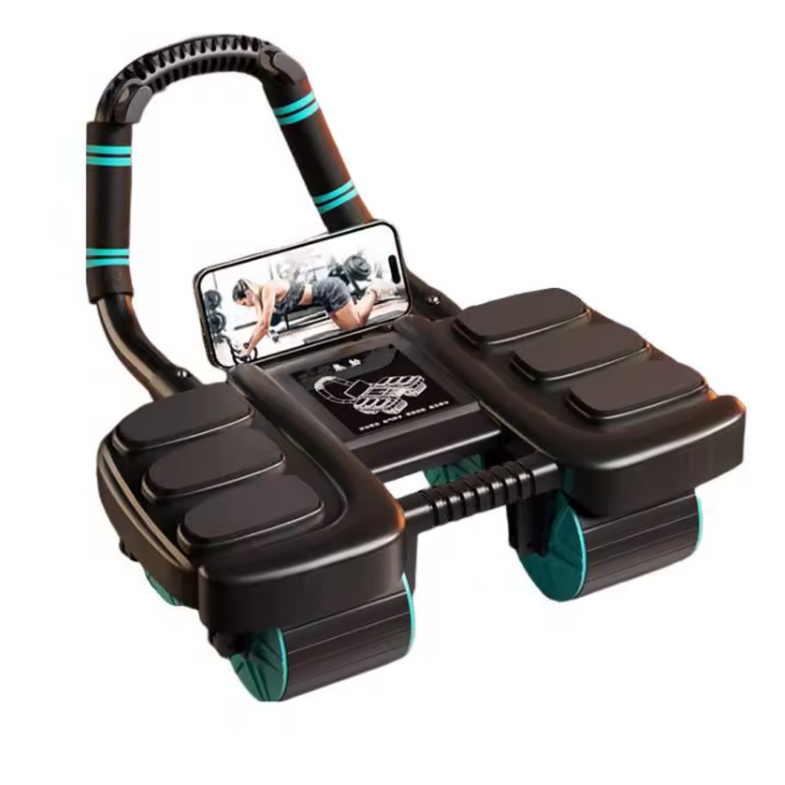 Roue Abdominale à Rebond Automatique 4 Roues