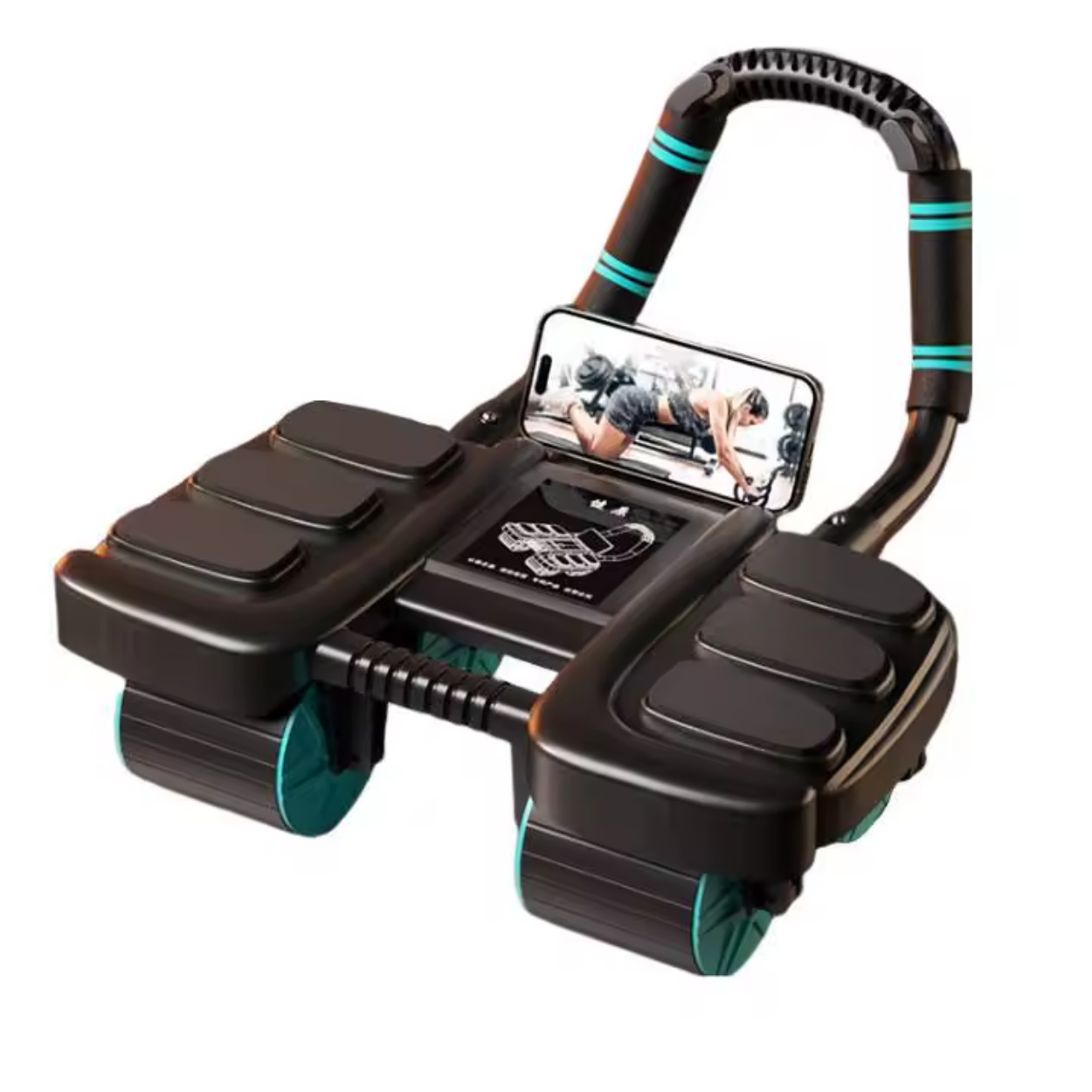 Roue Abdominale à Rebond Automatique 4 Roues