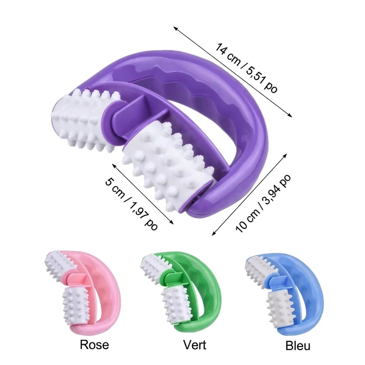 Rouleau de Massage Anti-Cellulite Double Action
