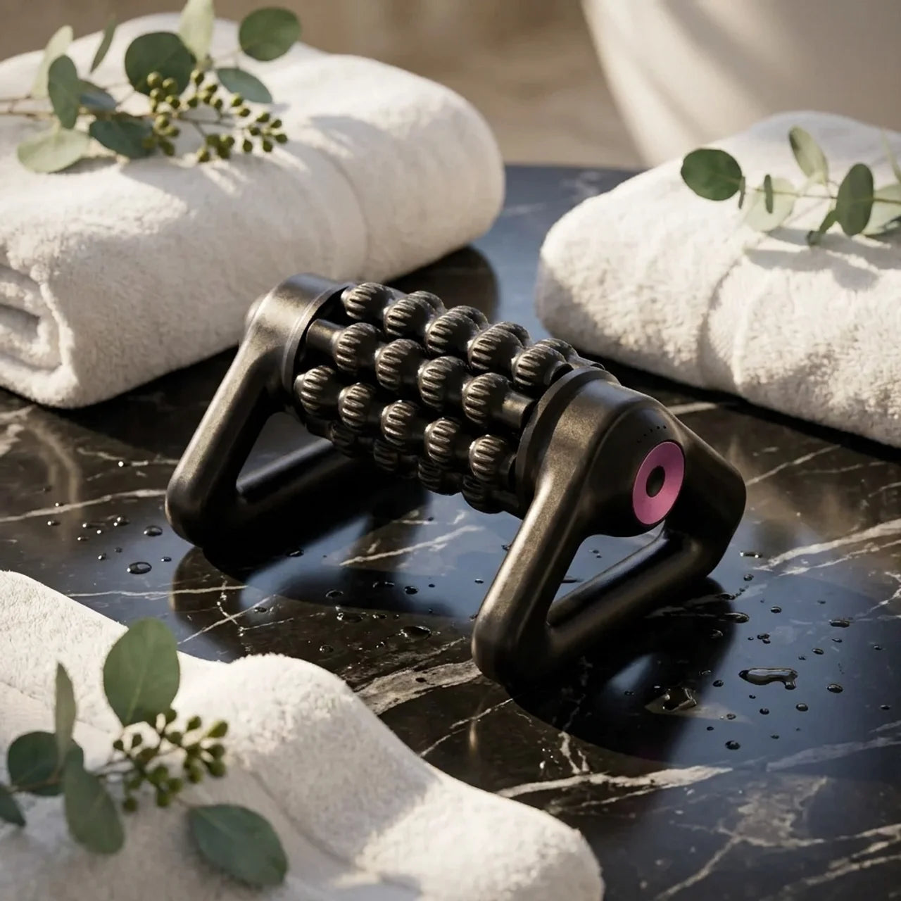 Rouleau de Massage Électrique Rechargeable 5 Vitesses Soulagement Musculaire Profond