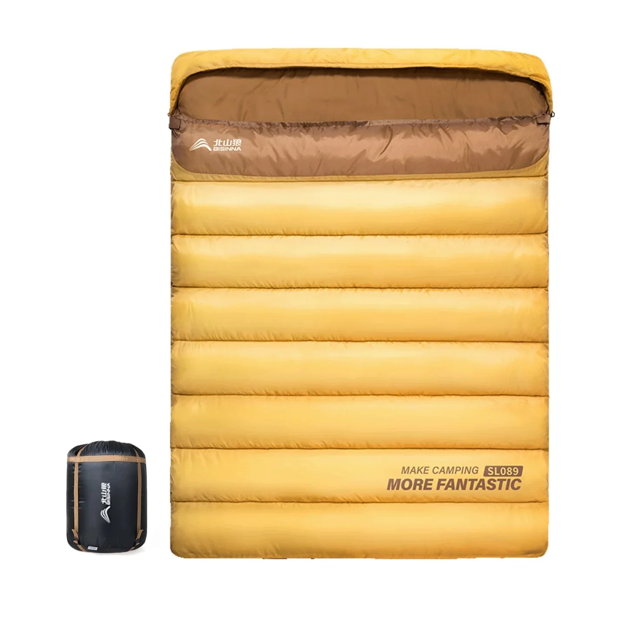 Sac de Couchage 2 Personnes 4 Saisons Hiver Été