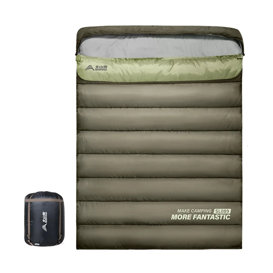 Sac de Couchage 2 Personnes 4 Saisons Hiver Été