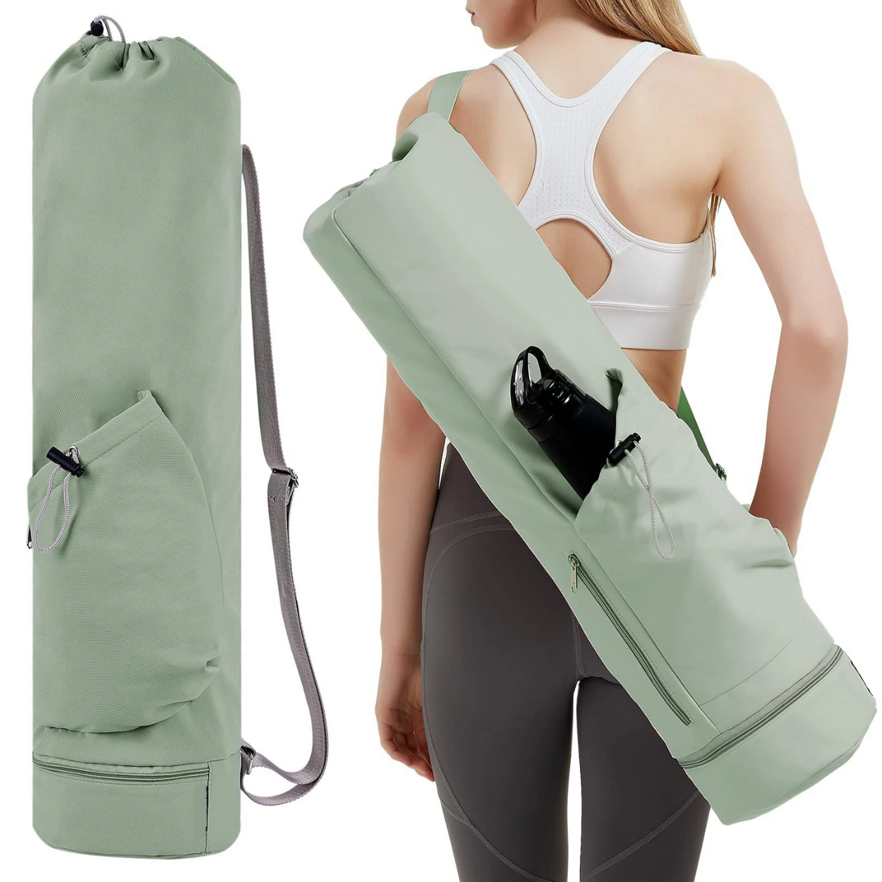 Sac de Yoga avec Poche pour Bouteille d’Eau