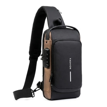 Sac Bandoulière Antivol Imperméable avec Port USB
