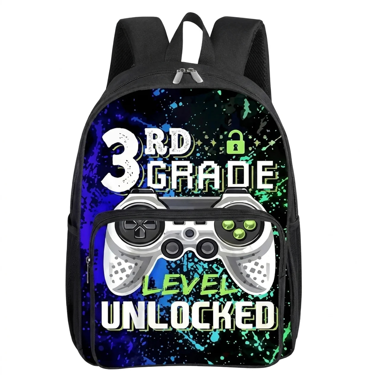 Sac à Dos Enfant Motif Manette de Jeu 3D Léger et Idéal pour l'École