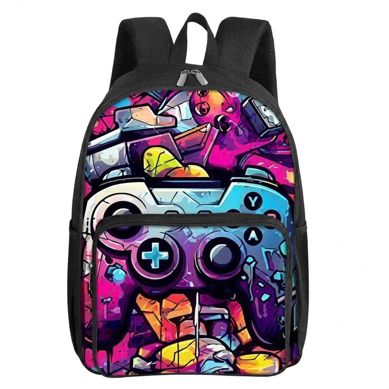 Sac à Dos Enfant Motif Manette de Jeu 3D Léger et Idéal pour l'École