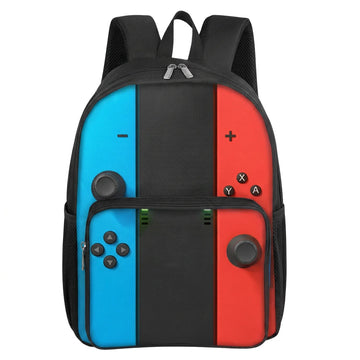 Sac à Dos Enfant Motif Manette de Jeu 3D Léger et Idéal pour l'École