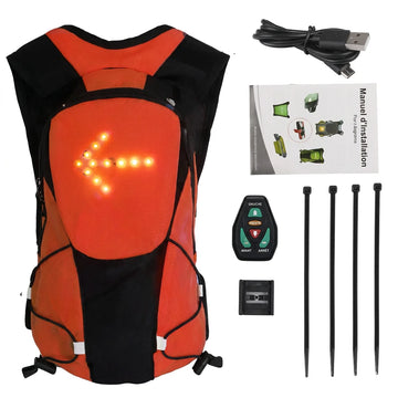 Sac à Dos de Cyclisme 5L avec Clignotants LED Intégrés
