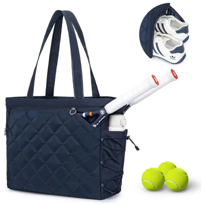 Sac de Tennis Imperméable avec Compartiment à Chaussures 2 à 4 Raquettes
