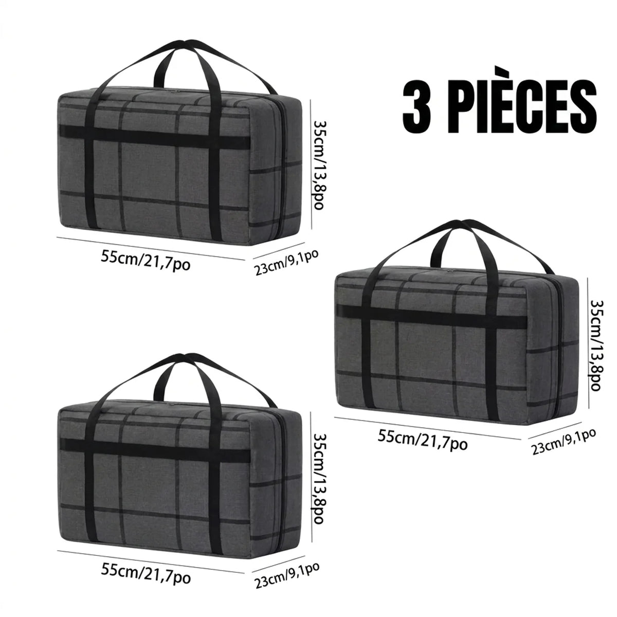 Sac de Déménagement Imperméable Grande Capacité Pliable pour Voyage et Stockage