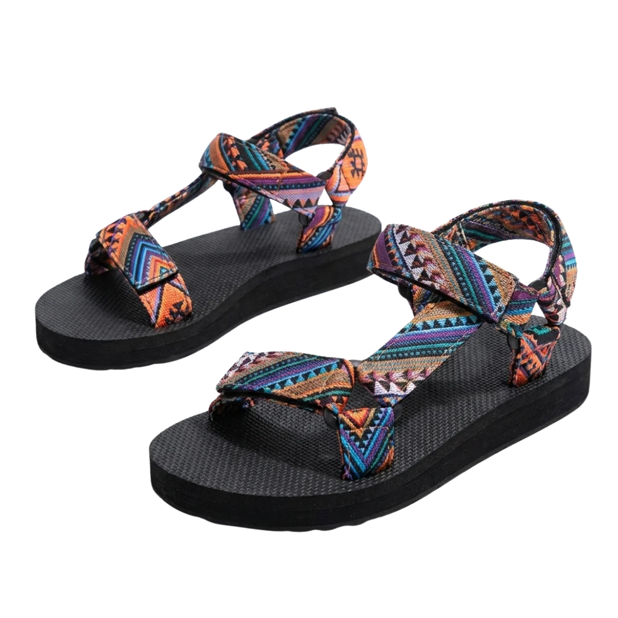 Sandales Femme Bohème Colorées Confort Esprit Vacances