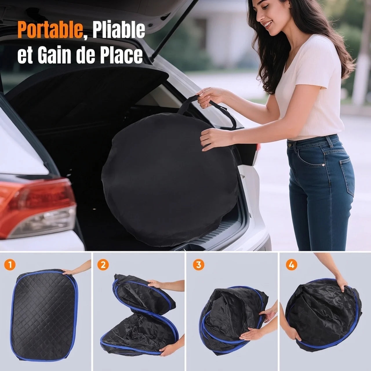 Sauna Vapeur Pliable Portable 2,6 L Spa à Domicile avec Chauffage Rapide