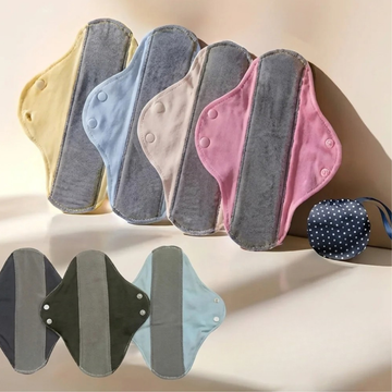 Serviettes Hygiéniques Lavables & Réutilisables Imperméables et Anti-Fuites Lot de 4