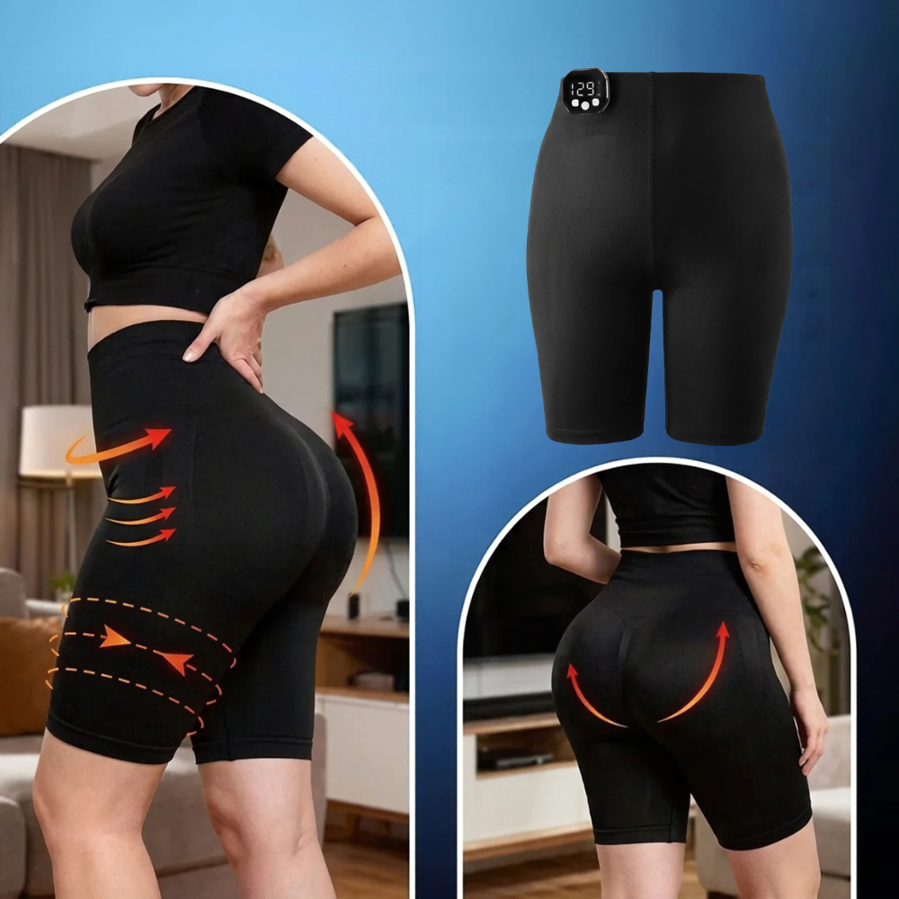 Short de Yoga EMS Femme Sculptant Fessiers & Brûle-Graisse
