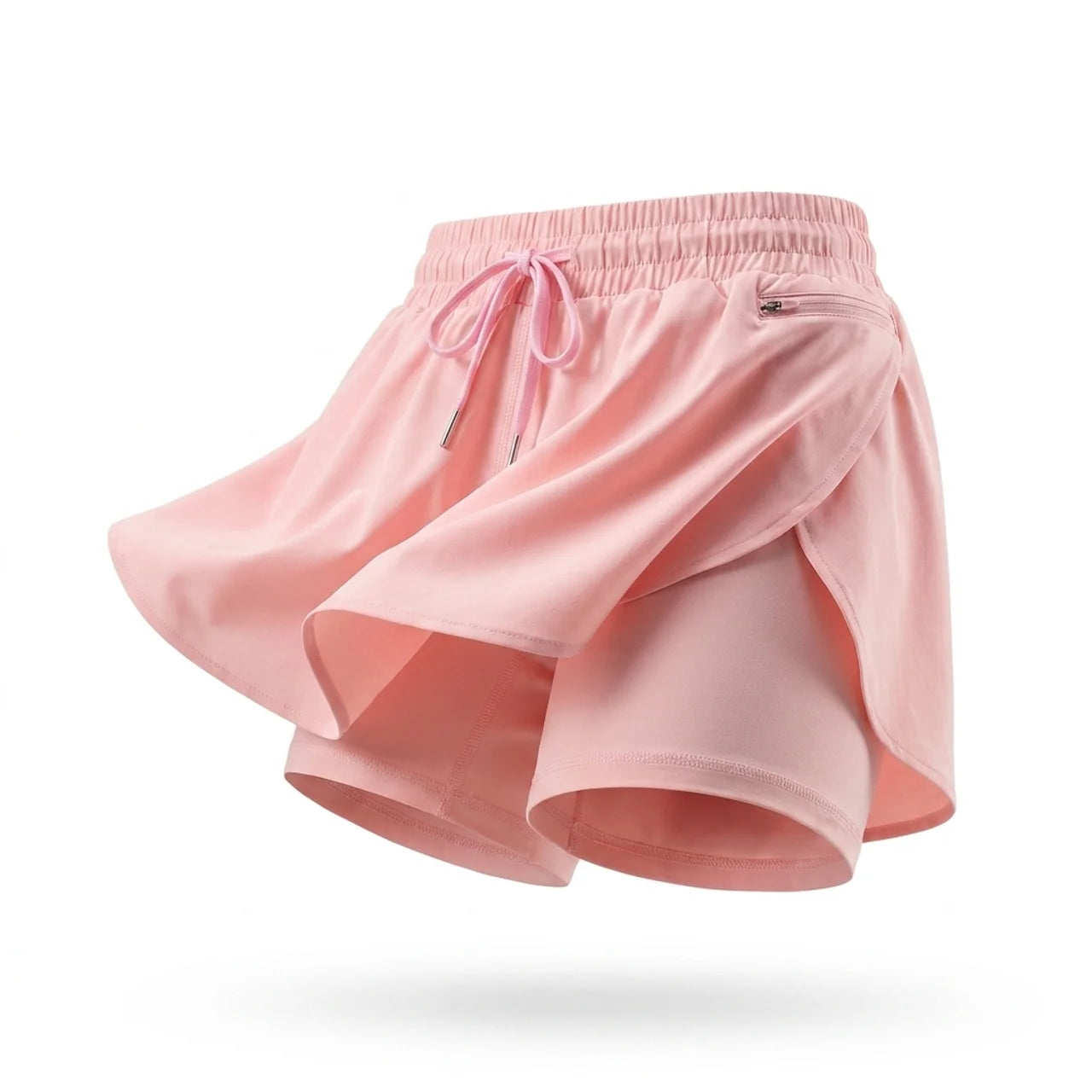 Short de Course 2 en 1 Femme Séchage Rapide Running Fitness et Volleyball