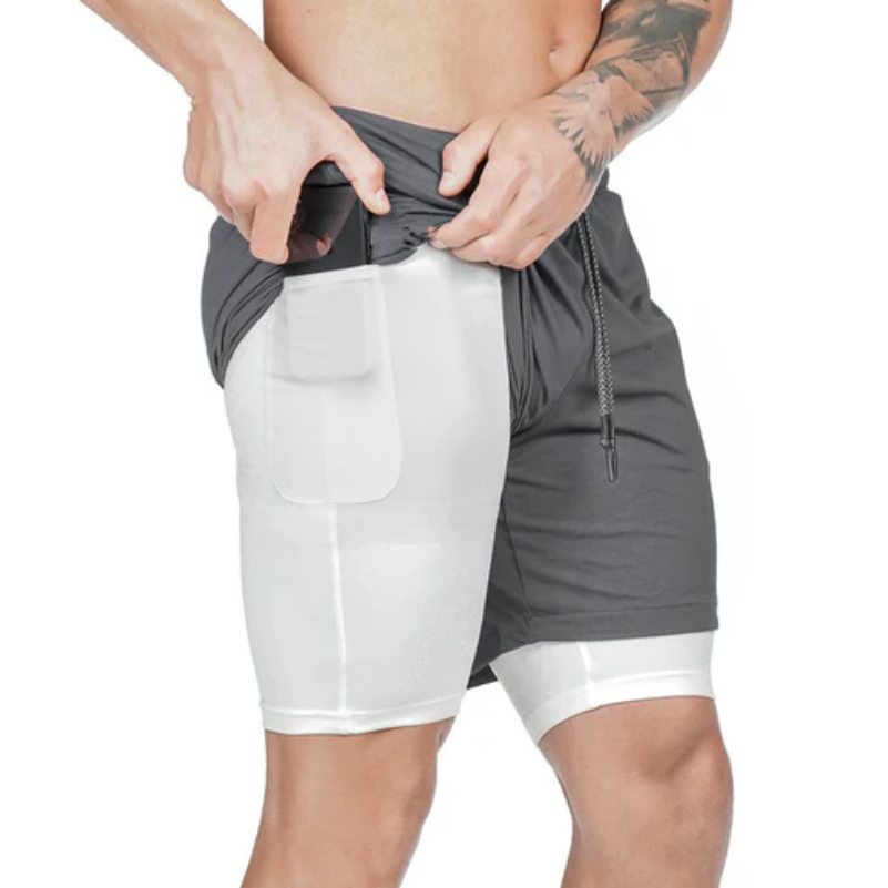 Shorts Joggers Homme 2 en 1 Sport Running & Fitness