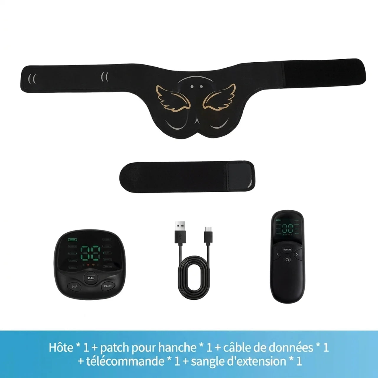 Stimulateur EMS Fessier Tonifiant Intelligent des Hanches