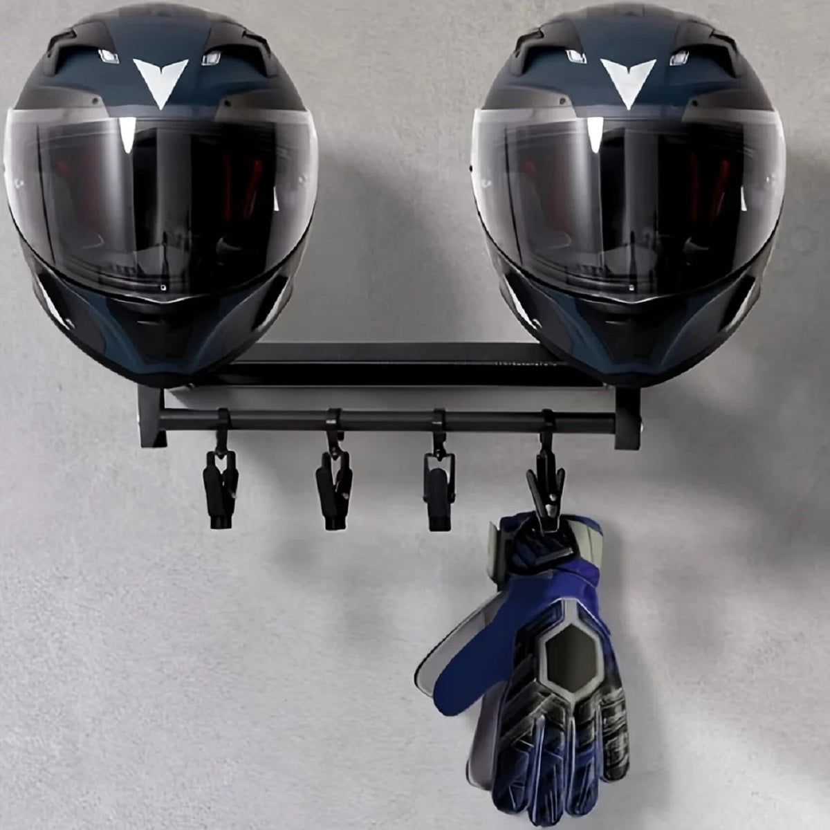 Support Casque Moto Bois Mural