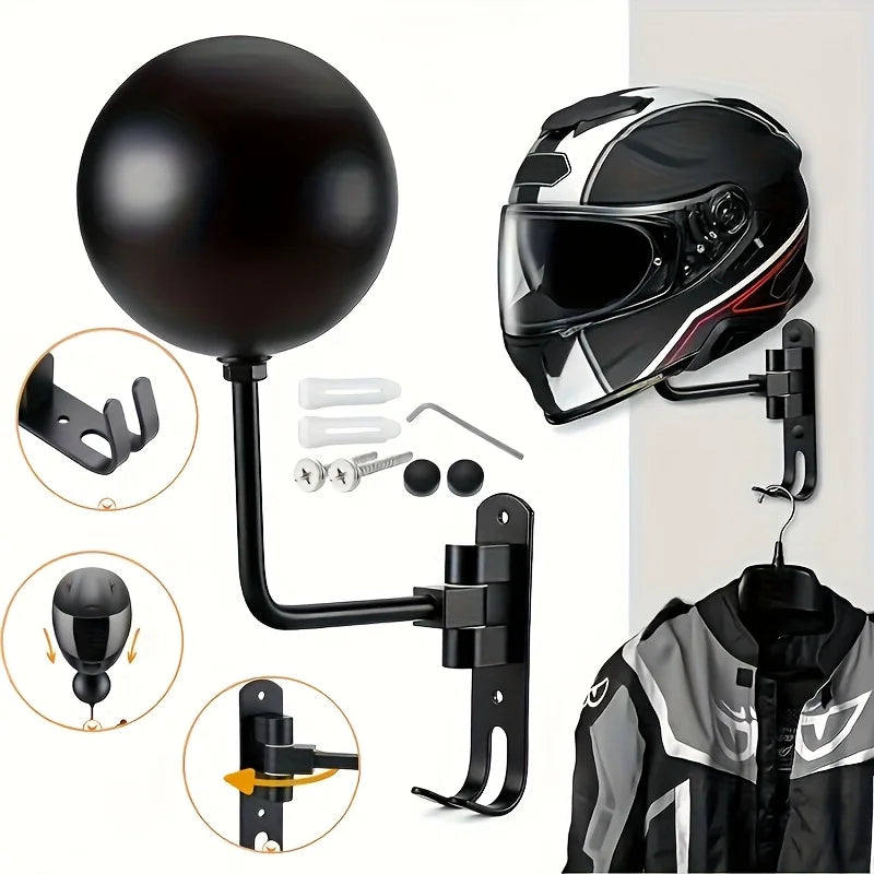 Support Casque Moto Pivotant 180°