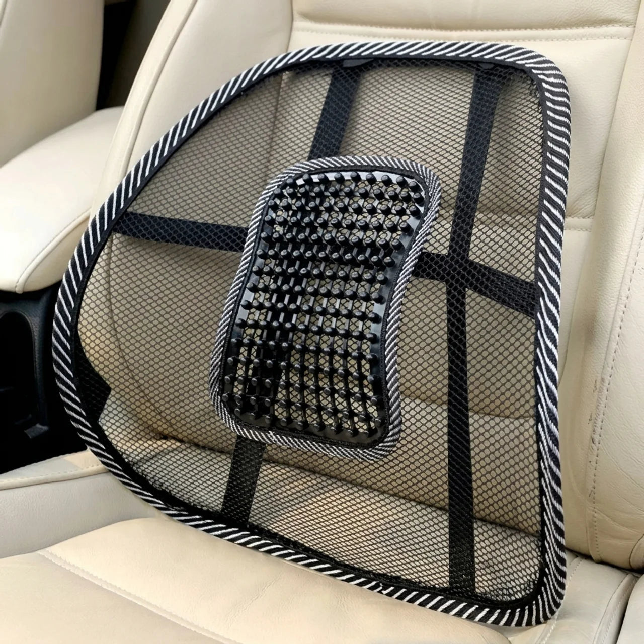 Support Lombaire Ergonomique en Maille pour Siège Auto et Chaise de Bureau