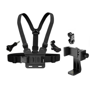 Support de Poitrine Réglable pour Smartphone avec Sangle de Maintien Sécurisée