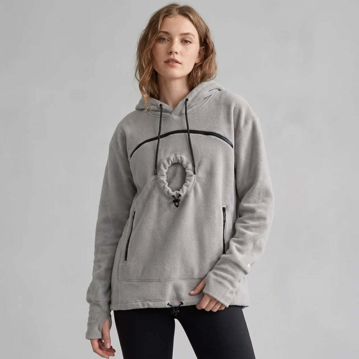 Sweat à Capuche Kangourou Porte-Animal