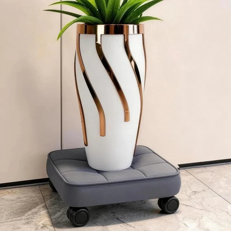 Tabouret Bas sur Roulettes Compact Siège Mobile Multiusage pour Couture Beauté et Maison