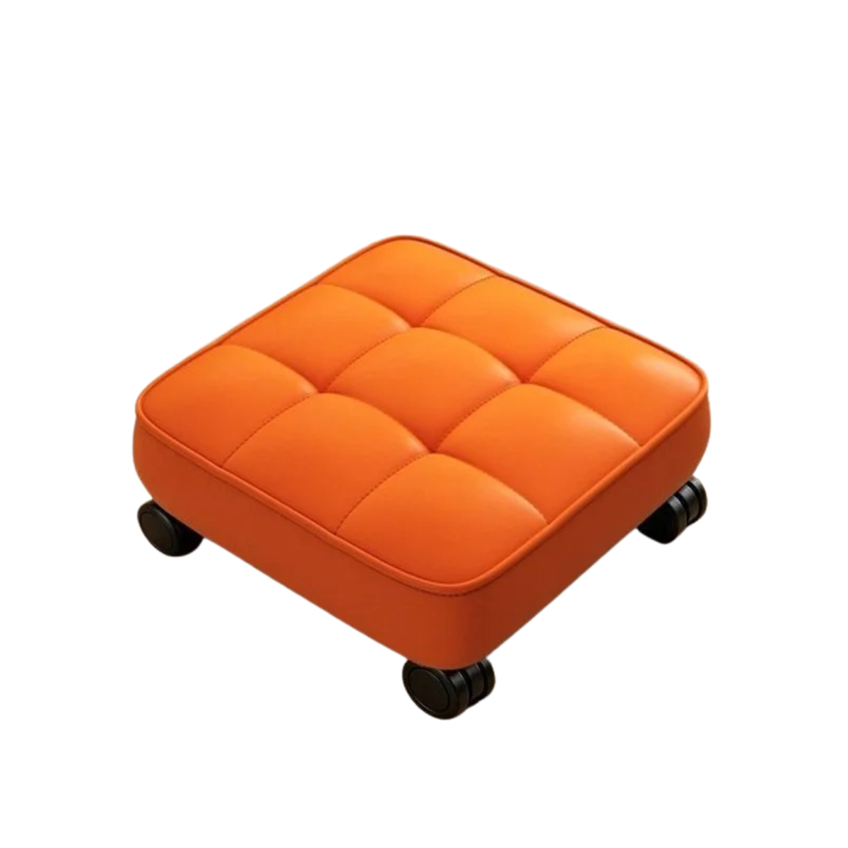 Tabouret Bas sur Roulettes Compact Siège Mobile Multiusage pour Couture Beauté et Maison