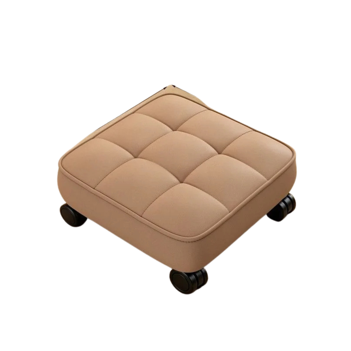 Tabouret Bas sur Roulettes Compact Siège Mobile Multiusage pour Couture Beauté et Maison