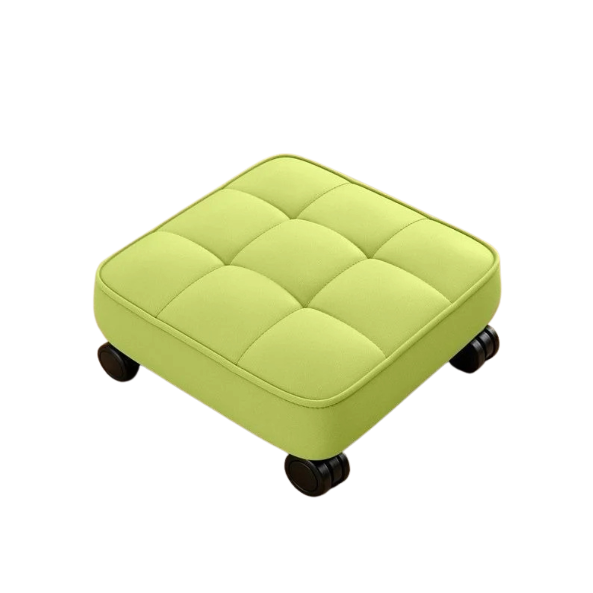Tabouret Bas sur Roulettes Compact Siège Mobile Multiusage pour Couture Beauté et Maison