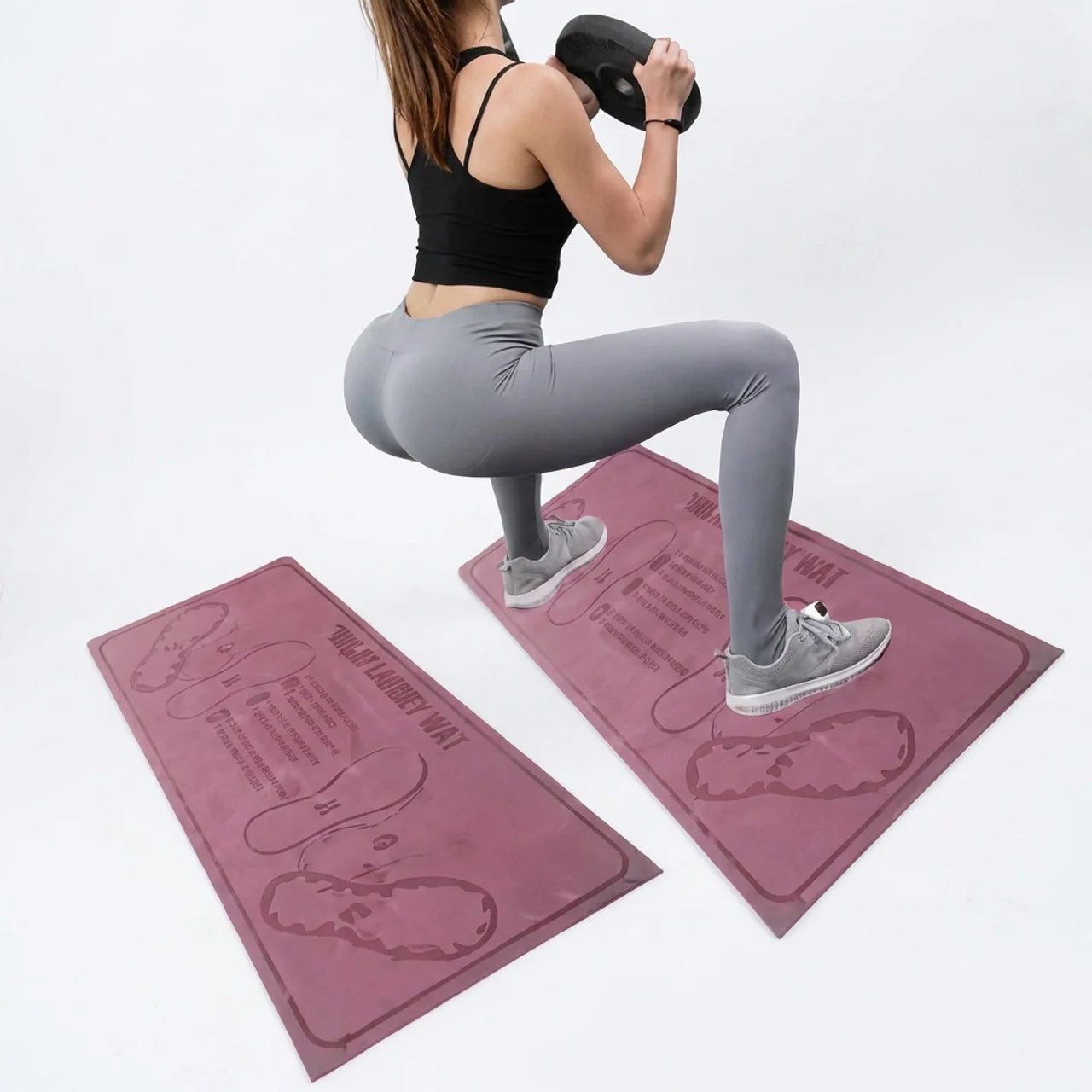 Tapis de Squat Antidérapant Guide de Positionnement pour Squats Parfaits