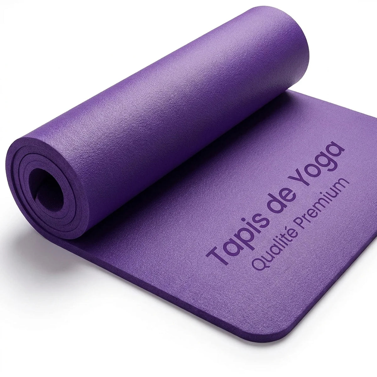 Tapis de yoga et Pilates antidérapant 6 mm avec sangle de transport