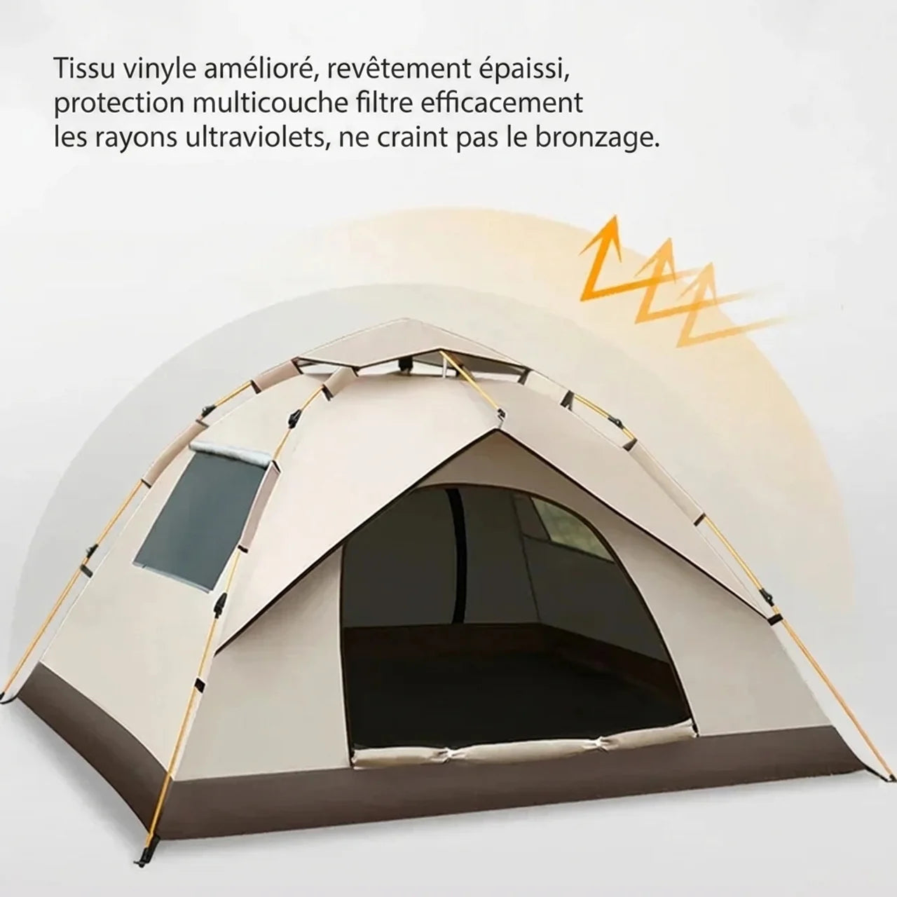Tente de Camping Automatique Pliable Imperméable Portable pour Plage et Plein Air