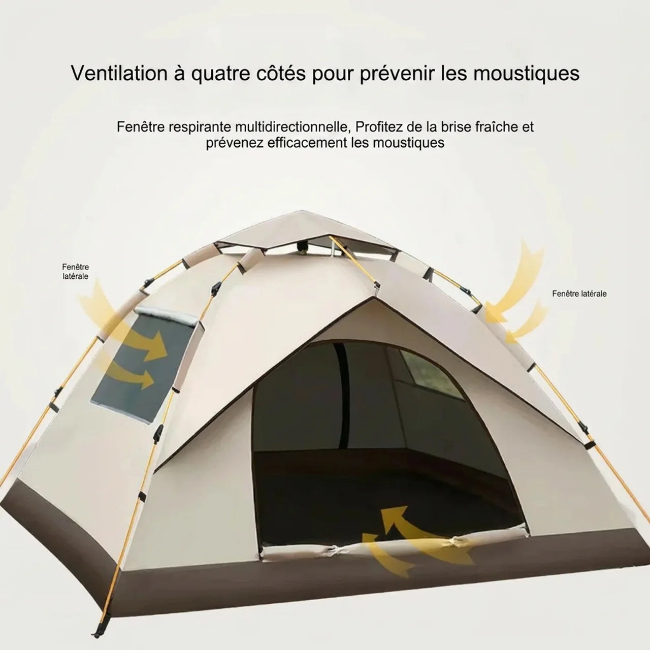 Tente de Camping Automatique Pliable Imperméable Portable pour Plage et Plein Air