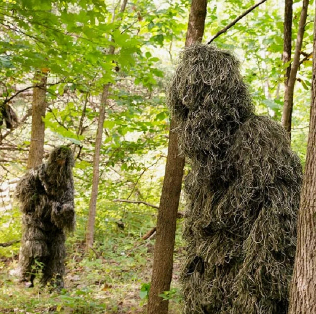 Tenue Ghillie 3D camouflage feuillage pour homme Chasse et activités outdoor