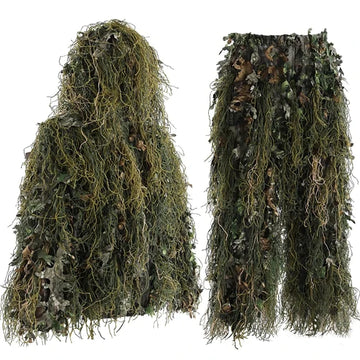 Tenue Ghillie 3D camouflage feuillage pour homme Chasse et activités outdoor