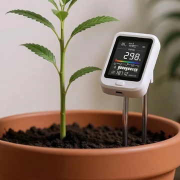 Testeur de sol numérique 6-en-1 – pH humidité fertilité température et luminosité