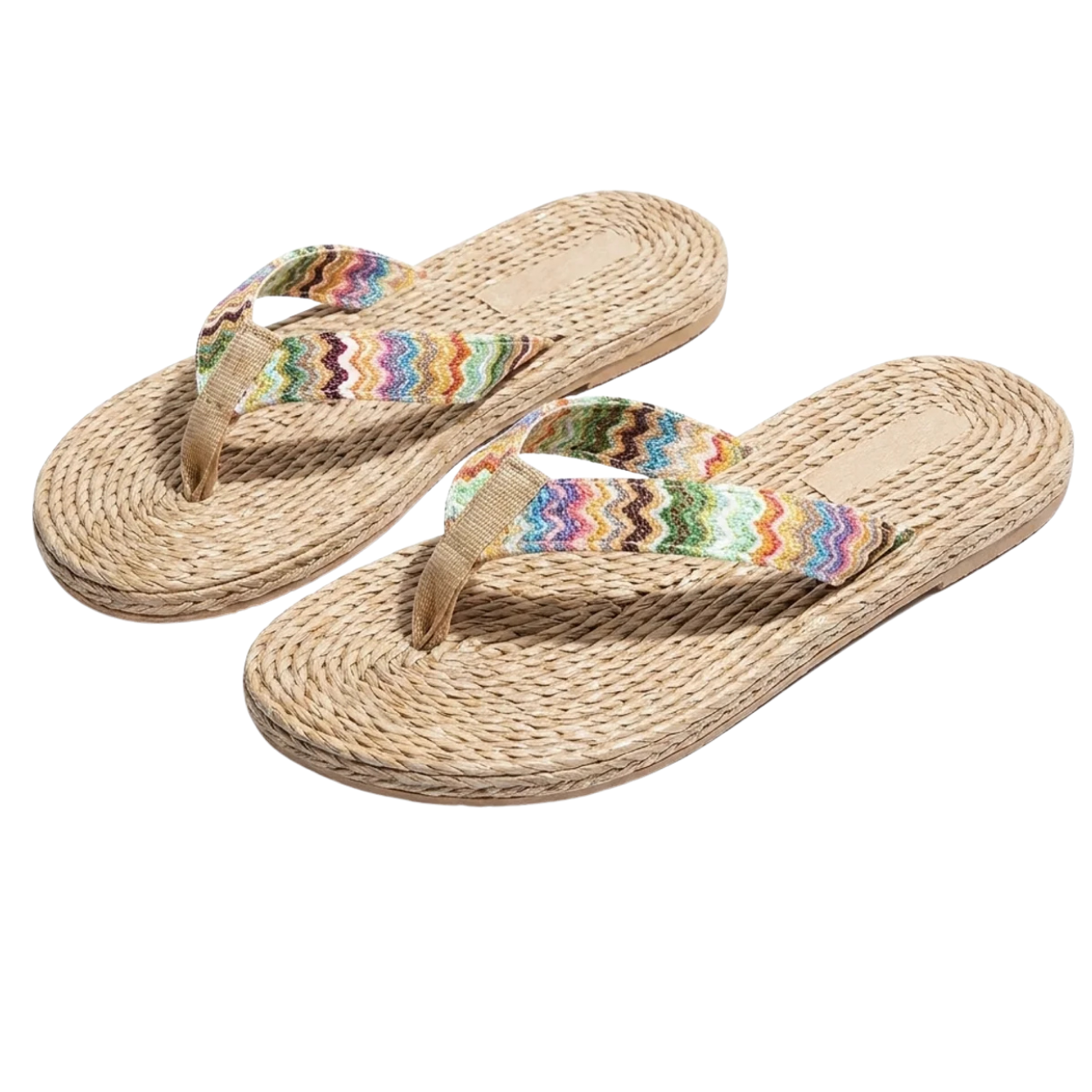 Tongs Bohème Multicolores Femme Esprit Vacances à Chaque Pas