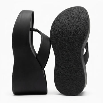 Tongs Plateforme Compensée Femme Mules Talon Épais Style Y2K