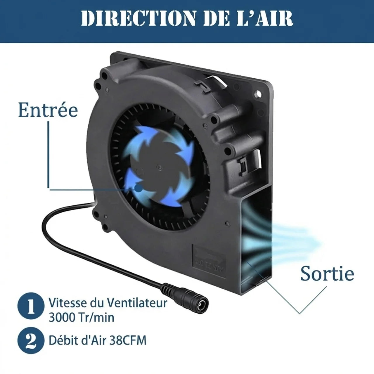 Ventilateur BBQ Allumage Rapide