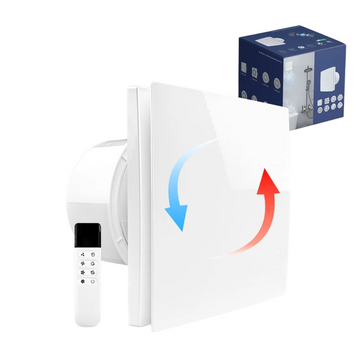 Ventilateur Extracteur Réversible Ventilation Murale avec Télécommande