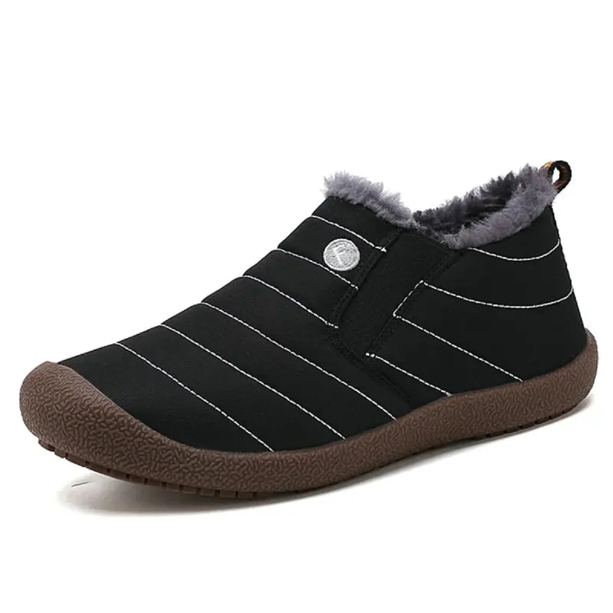 Chaussons Hiver Homme en Coton Doublés Polaire – Antidérapants et Imperméables