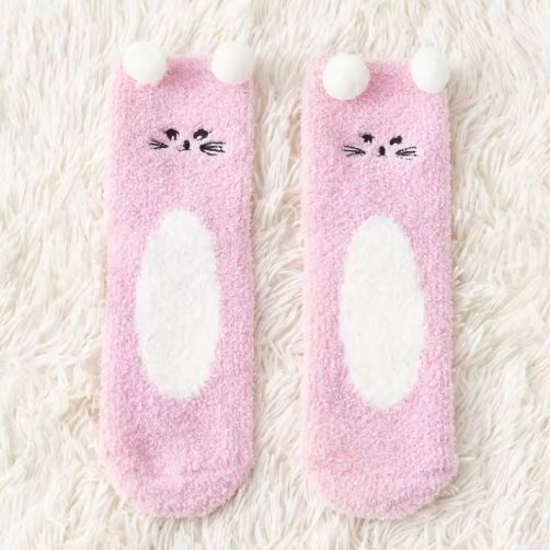Chaussettes Polaires Animaux Ultra-Douces Chaussettes Chaudes d'Hiver pour Femme