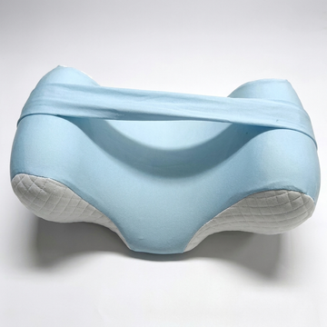Oreiller de Soin Ergonomique Anti-Bascule & Coussin Lombaire 4-en-1