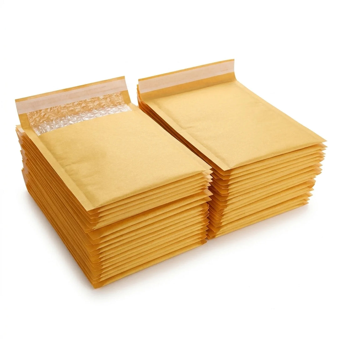 Enveloppes à Bulles Kraft Jaunes Lot de 50 Pièces