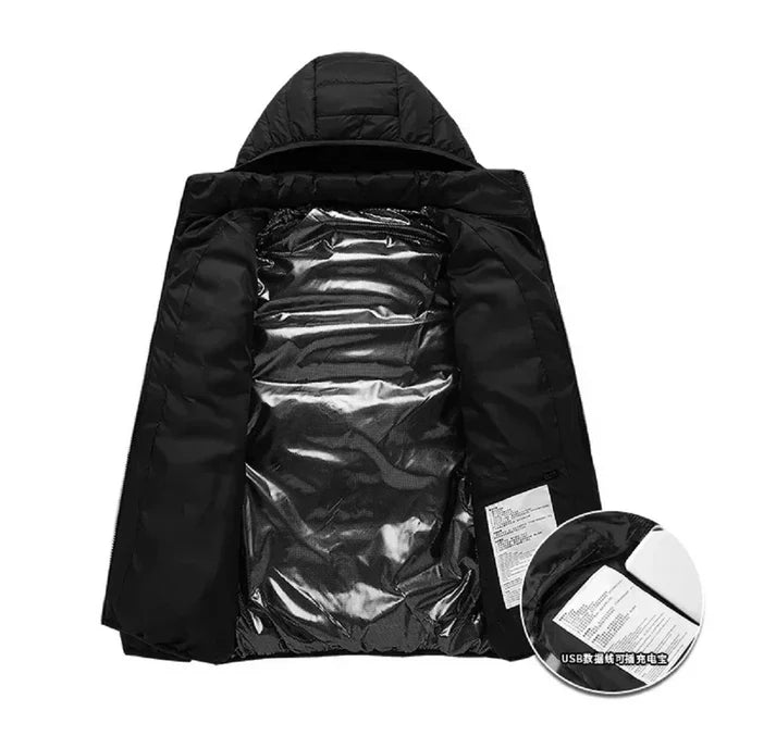 Doudoune Chauffante Femme Veste Chauffante USB Homme/femme - Gilet électrique Avec Capuche, 3 Réglages De Température Blouson Chauffant Homme Doudoune Chauffante Femme Veste Chauffante USB Homme/femme - Gilet électrique Avec Capuche, 3 Réglages De Température Blouson Chauffant Homme