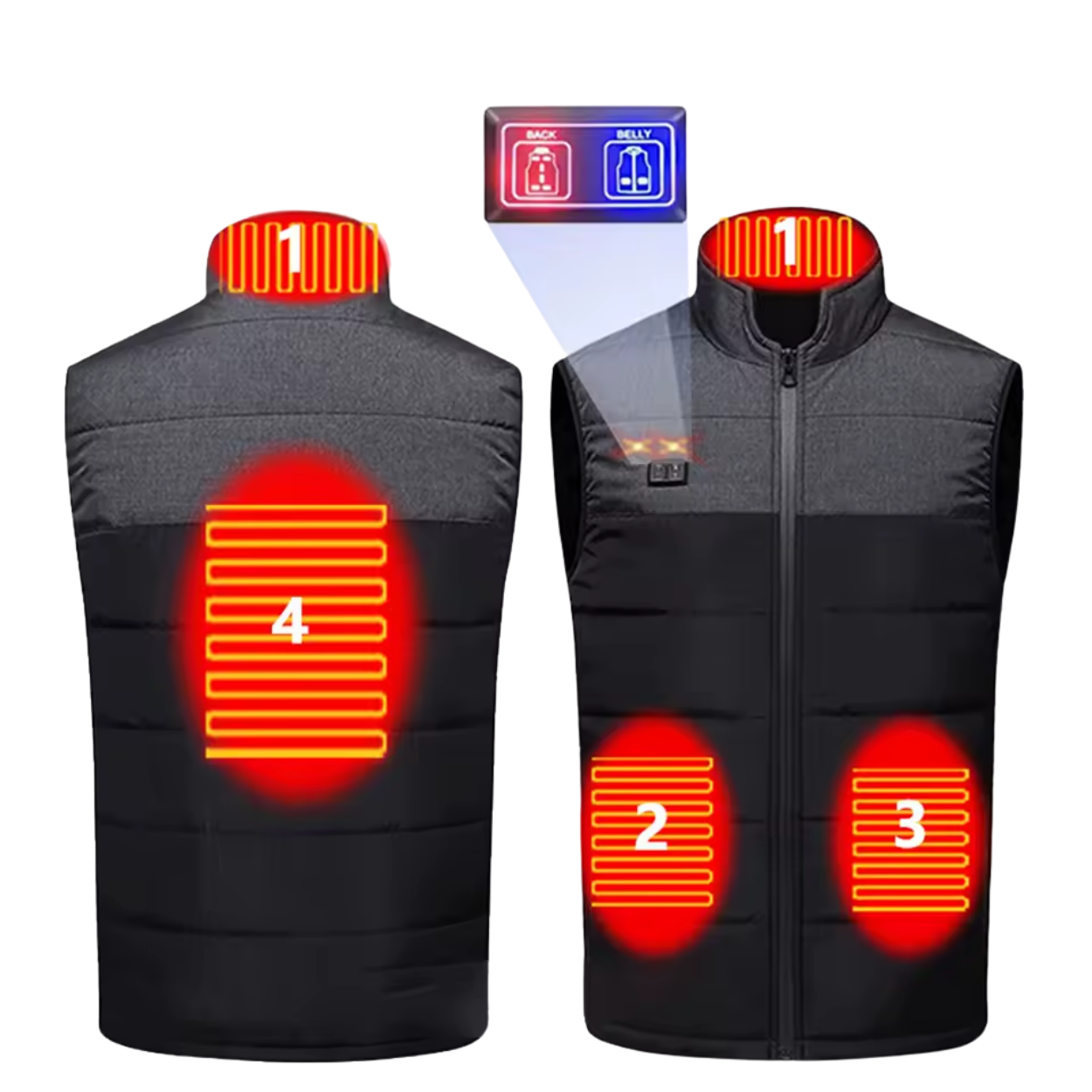 GILET CHAUFFANT USB BOUCLIER THERMIQUE PERSONNEL