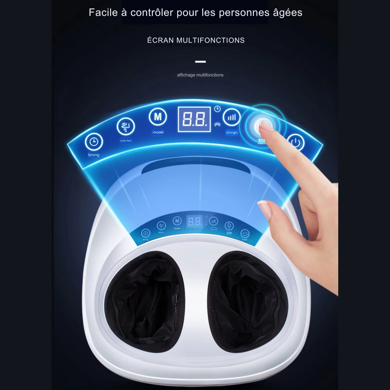 masseur de pieds à drainage lymphatique