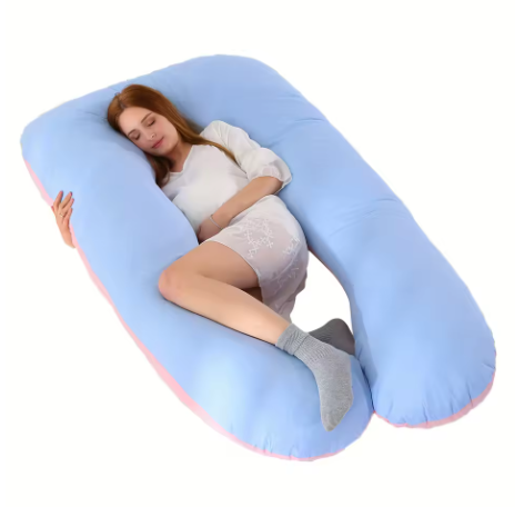 Coussin de Grossesse en U Oreiller de Maternité Ergonomique pour Dormir sur le Côté